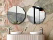 Round wall hanging mirror L220 #6