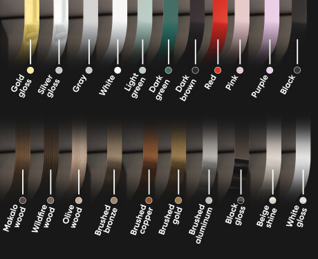 Rounded wall framed hanging mirror L201 #3