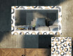 Backlit Decorative Mirror For The Living Room - Donuts