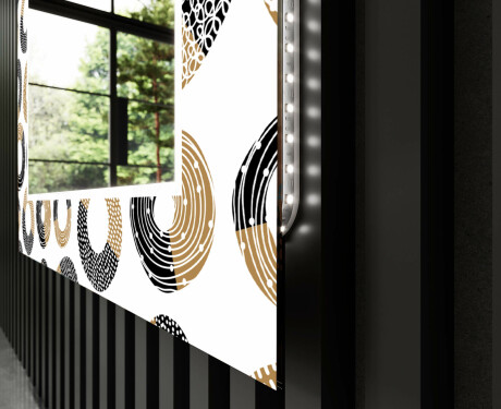 Backlit Decorative Mirror For The Living Room - Donuts #11