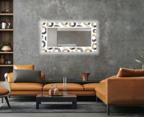 Backlit Decorative Mirror For The Living Room - Donuts #5