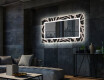 Backlit Decorative Mirror For The Living Room - Lines #2