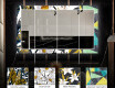 Backlit Decorative Mirror For The Hallway - Autumn Jungle #6
