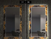 Backlit Decorative Mirror For The Hallway - Autumn Jungle #7