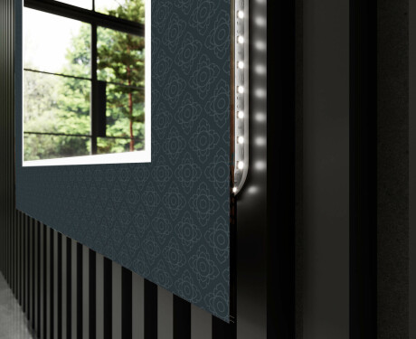 Backlit Decorative Mirror For The Bathroom - Elegant #11