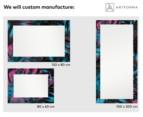 Backlit Decorative Mirror For The Bathroom - Fluo Tropic #2