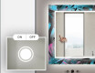 Backlit Decorative Mirror For The Bathroom - Fluo Tropic #4
