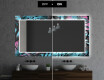 Backlit Decorative Mirror For The Bathroom - Fluo Tropic #7
