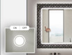 Backlit Decorative Mirror For The Bathroom - Golden Lines #4