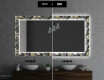 Backlit Decorative Mirror For The Bathroom - Goldy Palm #7