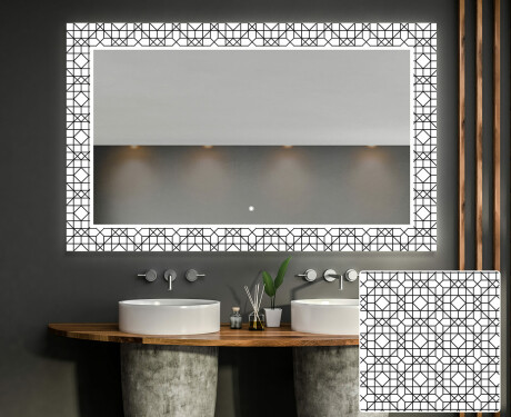 Backlit Decorative Mirror For The Bathroom - Industrial #1