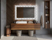 Backlit Decorative Mirror For The Bathroom - Industrial #12