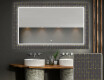 Backlit Decorative Mirror For The Bathroom - Microcircuit #1
