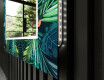 Backlit Decorative Mirror For The Bathroom - Tropical #11