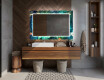 Backlit Decorative Mirror For The Bathroom - Tropical #12