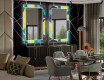 Backlit Decorative Mirror For The Dining Room - Abstract Geometric #2