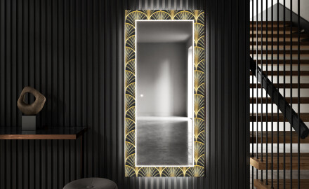 Backlit Decorative Mirror For The Hall - Art Deco