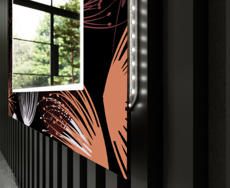 Backlit Decorative Mirror For The Living Room - Dandelion #11