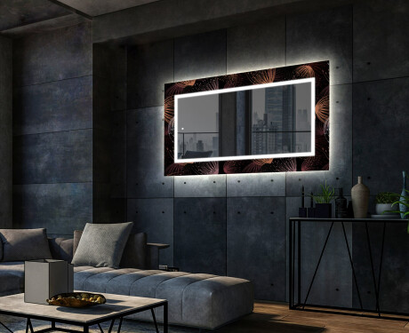Backlit Decorative Mirror For The Living Room - Dandelion #2