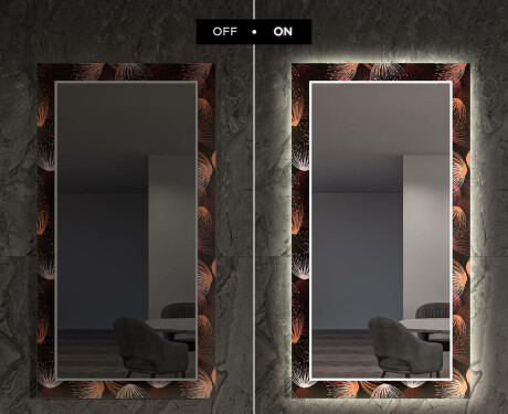Backlit Decorative Mirror For The Living Room - Dandelion #7