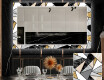 Backlit Decorative Mirror For The Dining Room - Marble Pattern