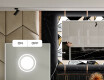 Backlit Decorative Mirror For The Dining Room - Marble Pattern #4