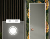 Backlit Decorative Mirror For The Hallway - Botanical Flowers #4
