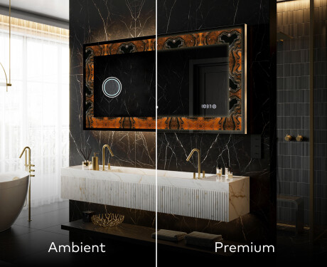 Backlit Decorative Mirror - Mosaic Dreams