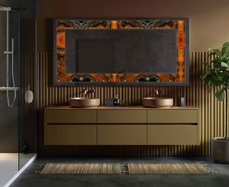 Backlit Decorative Mirror - Mosaic Dreams #3