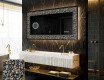 Backlit Decorative Mirror - Natural Stones