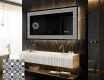 Backlit Decorative Mirror - Geometric Symphony