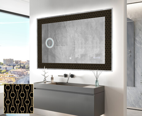 Backlit Decorative Mirror - Nordic Charm