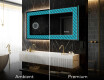 Backlit Decorative Mirror - Blue Harmonies