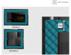 Backlit Decorative Mirror - Blue Harmonies #3