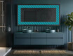 Backlit Decorative Mirror - Blue Harmonies #4