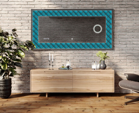 Backlit Decorative Mirror - Blue Harmonies #5