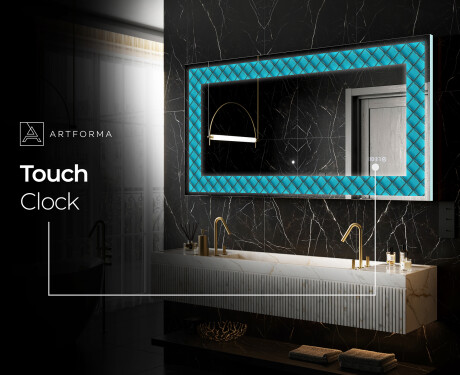 Backlit Decorative Mirror - Blue Harmonies #8