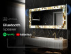 Backlit Decorative Mirror - Golden Streaks #6