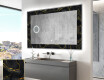 Backlit Decorative Mirror - Golden Veins