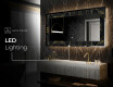 Backlit Decorative Mirror - Golden Veins #6