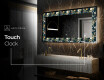 Backlit Decorative Mirror - Cascading Flowers #7