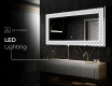 Backlit Decorative Mirror - Inspiring Lines #6