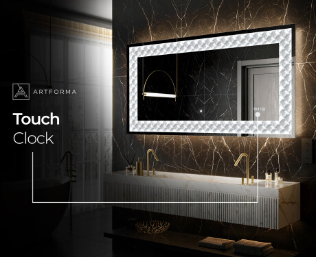 Backlit Decorative Mirror - Inspiring Lines #7