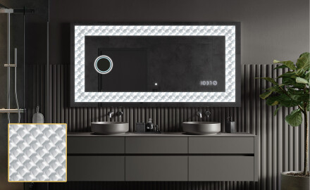 Backlit Decorative Mirror - Inspiring Lines