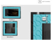 Backlit Decorative Mirror - Divergent Lines #2