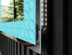 Backlit Decorative Mirror - Divergent Lines #3