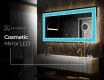 Backlit Decorative Mirror - Divergent Lines #6