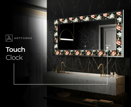 Backlit Decorative Mirror - Plant Rhythms #5