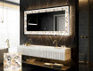 Backlit Decorative Mirror - Floral Reflections