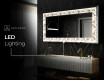Backlit Decorative Mirror - Floral Reflections #7